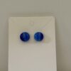 Blue Post Fused Glass Earrings