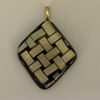 Black and Gold Weave Pendant