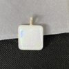 Dichroic on White Fused Glass Pendant - Image 2
