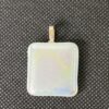Dichroic on White Fused Glass Pendant - Image 3