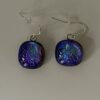 Purple/Blue Layered Dichroic Earrings