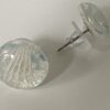 Clear Layered Dichroic Earrings - Image 2