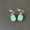 Turquoise Dichroic Earrings - Image 2