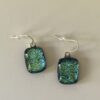 Turquoise Dichroic Earrings