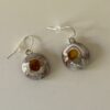 Brown with Sage Green Earrings